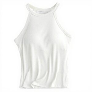 Débardeur femme extensible avec soutien-gorge couleurs unies