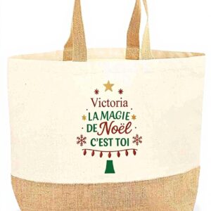 Sac de courses Planetee Victoria Magie de Noël Sapin Cadeau