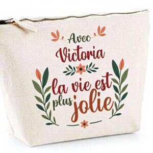 Trousse Victoria Planetee Cadeau Femme Toile Coton Pratique