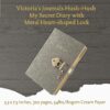 Carnet secret Victoria's Journals verrou cœur étain 320-7