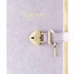 Carnet secret Victorias Journals verrou cœur doré orchidée