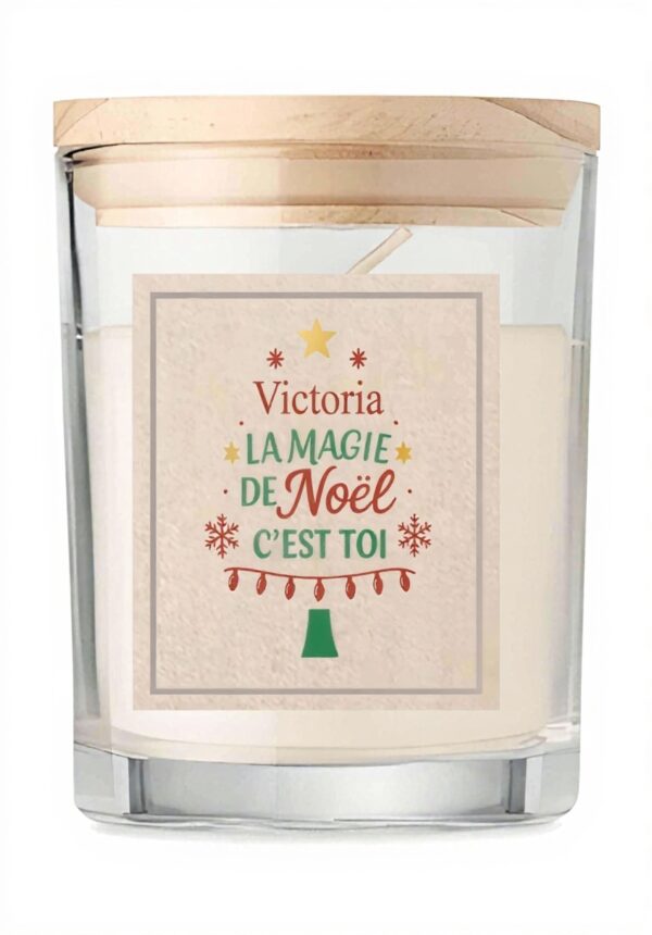 Bougie Planetee Sapin Vanille Cadeau Noël Décoration Maison