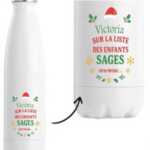Bouteille isotherme Planetee design humour cadeau Noël