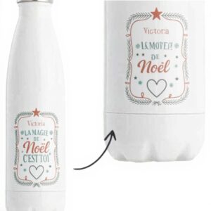 Bouteille isotherme Victoria Magie de Noël Planetee cadeau