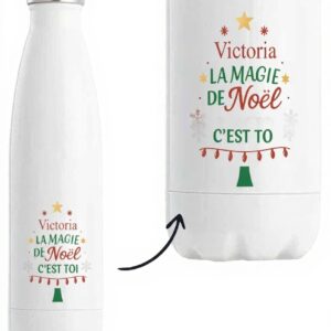 Bouteille isotherme Victoria Magie de Noël Planetee cadeau