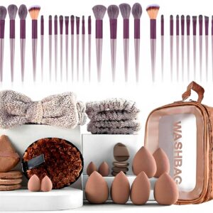 Pinceaux maquillage GZWY lot 40 professionnels femme soins