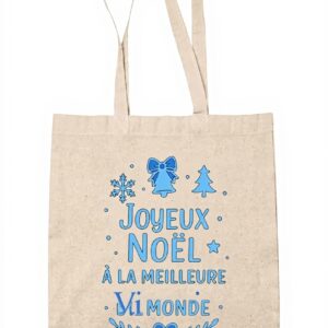 Sac Shopping Planetee Joyeux noël Victoria Cadeau Collègue