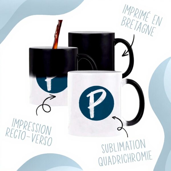 Mug Magique Planetee Tasse couleur changeante Cadeau Noël