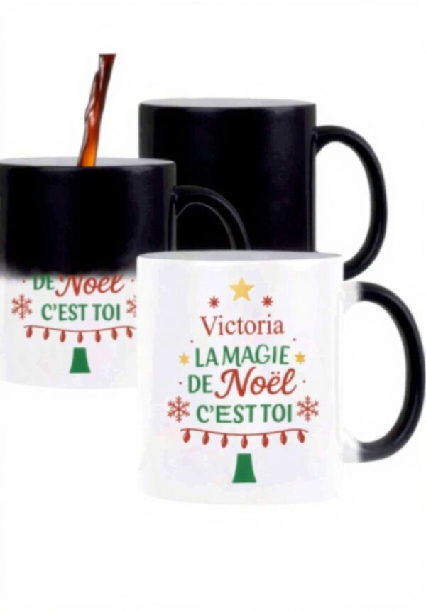 Mug Magique Planetee Tasse couleur changeante Cadeau Noël