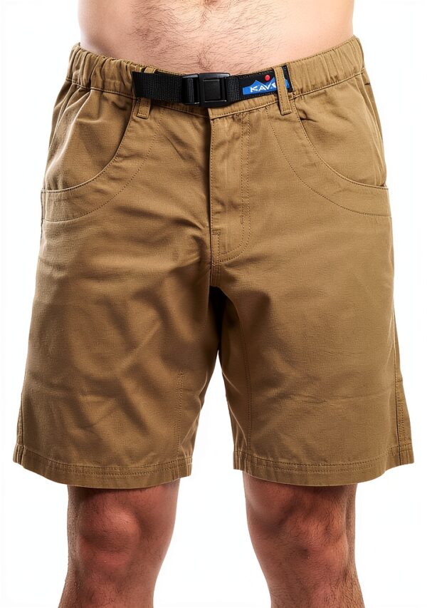 KAVU Short Homme Séchage Rapide Taille Élastique Kaki