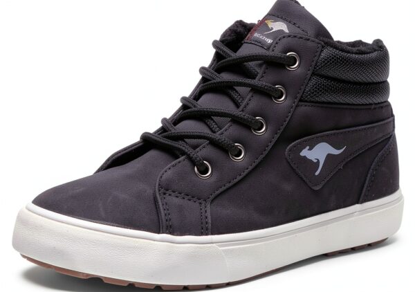 Baskets KangaROOS Garçon KAVU I Noir Blanc Confortable